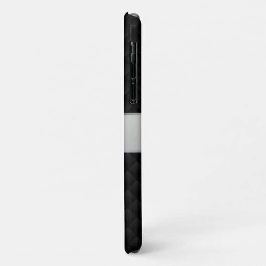 Coques Case-Mate iPhone Carré noir (Dos/Gauche)