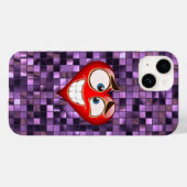 Coques Case-Mate iPhone Carré pourpre (Verso (horizontal))