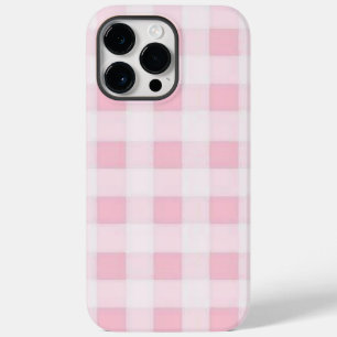 Coque Pour Pour iPhone 14 Pro Max Carré rose et blanc