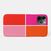 Coques Case-Mate iPhone Carré rose et orange (Dos (Horizontal))