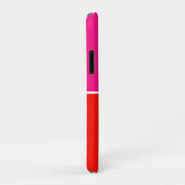 Coques Case-Mate iPhone Carré rose et orange (Dos/Droite)