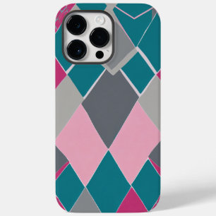 Coque Pour Pour iPhone 14 Pro Max carré vert rose