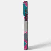 Coques Case-Mate iPhone carré vert rose (Verso / Gauche)