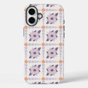 Coques iPhone 16 Plus Carreau décoratif couleur pastel violet
