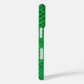 Coques Case-Mate iPhone carreau métallique en diamant vert émeraude (Verso / Droite)