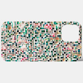 Coques Case-Mate iPhone Carreaux de crème dans un style brut texturé, carr (Verso (horizontal))