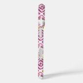 Coques Case-Mate iPhone Carreaux de diamants ethniques élégants en or rose (Verso / Droite)