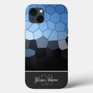 Case-Mate iPhone Case Carreaux de mosaïque maritime personnelle Monogram