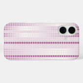 Coques Case-Mate iPhone Carreaux de mosaïque violet (Verso (horizontal))