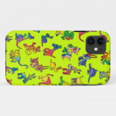 Coques Case-Mate iPhone Carreaux de Motif Animaux Abstraits (Dos (Horizontal))
