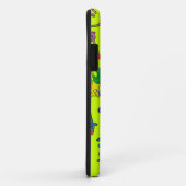 Coques Case-Mate iPhone Carreaux de Motif Animaux Abstraits (Dos/Droite)
