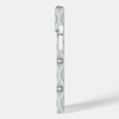 Coques Case-Mate iPhone Carreaux Floraux Pastel Vert (Verso / Gauche)