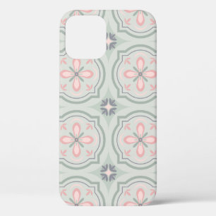 Case-Mate iPhone Case Carreaux Floraux Pastel Verts