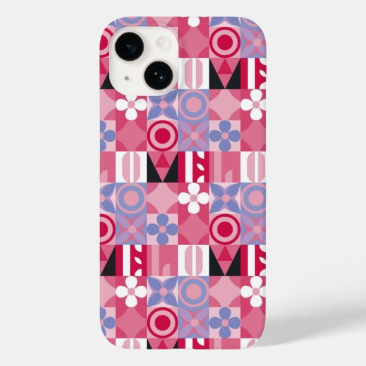 Coques Case-Mate iPhone carreaux géométriques (Verso)