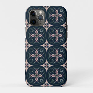 Case-Mate iPhone Case carreaux géométriques floraux de couleur terreuse