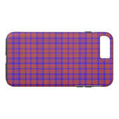 Coques Case-Mate iPhone Carreaux géométriques rouges et bleus (Dos (Horizontal))