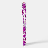 Coques Case-Mate iPhone Carreaux marocains - améthyste violet et blanc (Verso / Gauche)