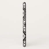 Coques Case-Mate iPhone Carreaux marocains - blanc et noir (Dos/Gauche)