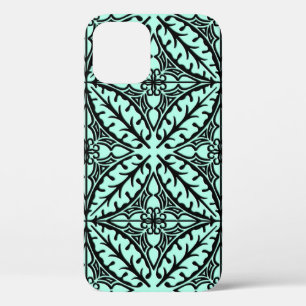 Etui iPhone Case-Mate Carreaux marocains - bleu aqua et noir
