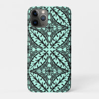 Carreaux marocains - bleu aqua et noir