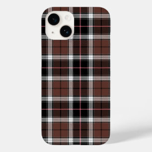 Coque Pour iPhone 14 Carreaux Marron