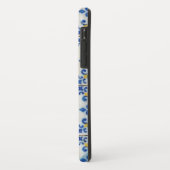 Coques Case-Mate iPhone Carreaux portugais - Azulejo Motif bleu et jaune (Dos/Gauche)