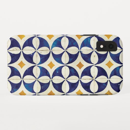 Coques Case-Mate iPhone Carreaux portugais - Azulejo Motif Design (Dos (Horizontal))
