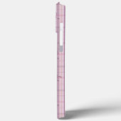 Coques Case-Mate iPhone Carreaux rose rose (Verso / Gauche)