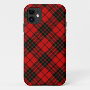 Etui iPhone Case-Mate carreaux rouge et noir tartan Brodie
