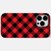 Coques Case-Mate iPhone Carreaux Rouge Noir Buffalo (Verso (horizontal))