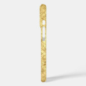 Coques Case-Mate iPhone Carreaux texturés dorés (Verso / Gauche)