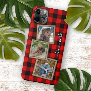 Case-Mate iPhone Case Carreaux Vichy Buffalo à carreaux rouges et noirs