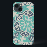 Etui iPhone Case-Mate Carrelage Batik Bleu I<br><div class="desc">Floral</div>