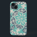 Etui iPhone Case-Mate Carrelage Batik Bleu I<br><div class="desc">Floral</div>