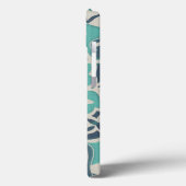 Coques Case-Mate iPhone Carrelage Batik Bleu I (Verso / Gauche)