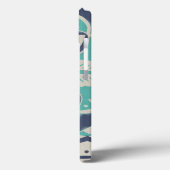 Coques Case-Mate iPhone Carrelage bleu Batik IV (Verso / Gauche)