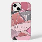 Coques Case-Mate iPhone Carrelage craqué Dusty Rose (Verso)