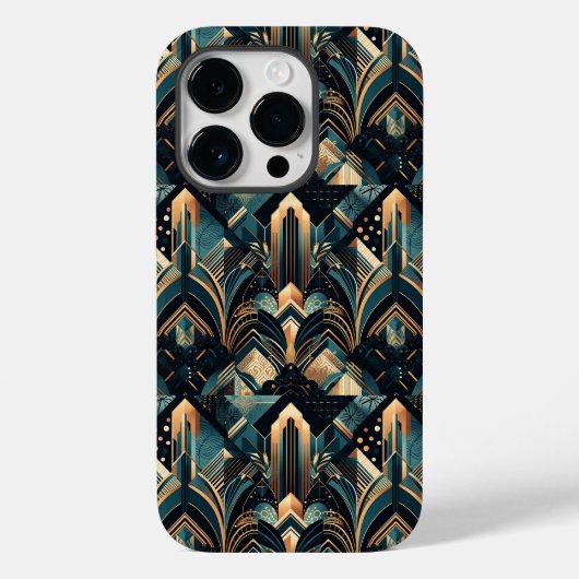 Coques Case-Mate iPhone carrelage de motif art déco mignon (Verso)