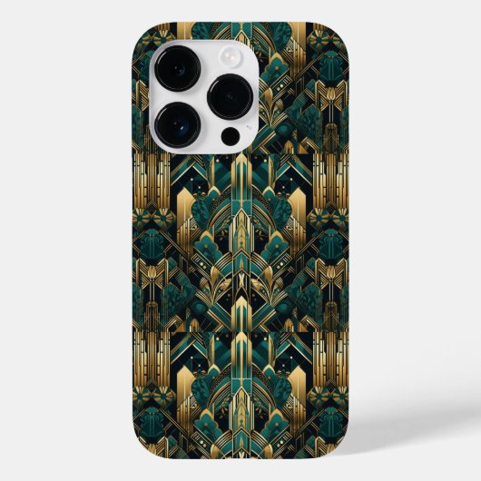 Coques Case-Mate iPhone carrelage de motif art déco mignon (Verso)