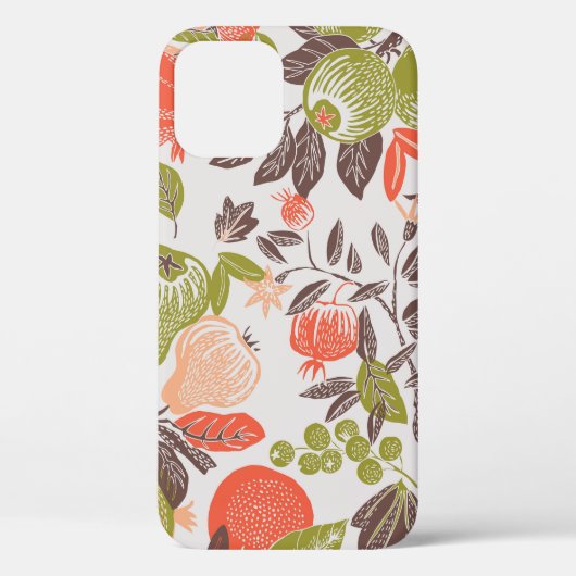 Coques Case-Mate iPhone Carrelage décoratif aux fruits d'automne. (Verso)