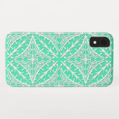 Coques Case-Mate iPhone Carrelage marocain - oeuf de robin bleu et blanc (Dos (Horizontal))