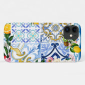 Coques Case-Mate iPhone Carrelage méditerranéen, majolica, style sicilien  (Dos (Horizontal))