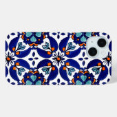Coques Case-Mate iPhone Carrelage Talavera Mexicaine No 1 (Verso (horizontal))