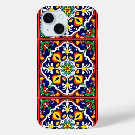 Coques Case-Mate iPhone Carrelage Talavera Mexicaine No 3 (Verso)