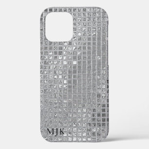 Case-Mate iPhone Case Carrés brillants à huile d'argent