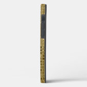 Coques Case-Mate iPhone Carrés brillants à huile d'or (Verso / Gauche)