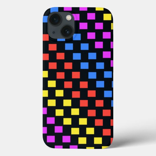 Coques Case-Mate iPhone Carrés colorés (Verso)