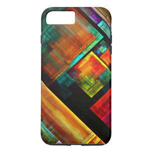 Case-Mate iPhone Case Carrés colorés Motif d'art Abstrait moderne #04