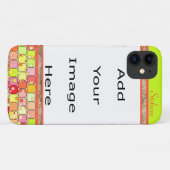 Coques Case-Mate iPhone Carrés de couleur rayés (Dos (Horizontal))