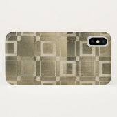 Coques Case-Mate iPhone Carrés dorés modernes géométriques Glam (Dos (Horizontal))